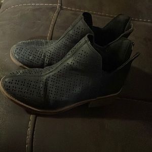 Girls black ankle boots